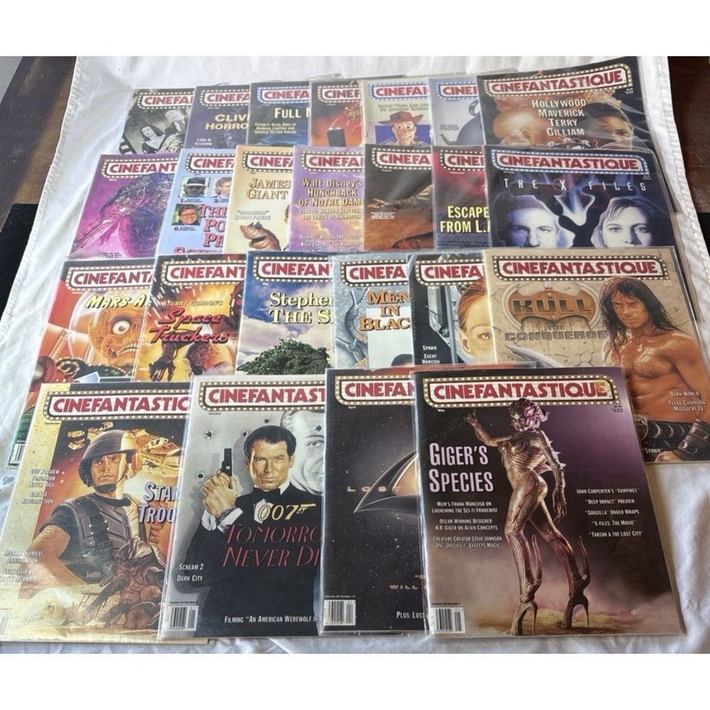 Cinefantastique Magazine Collection of 24 - Various Issues (S)